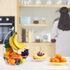 Buruis Fruit Basket Bowl with Banana Hanger, Modern Bird Design