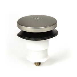 PF WaterWorks PF0936-BN - Tapón de drenaje para tina/tina (punta giratoria, actuado por pie) incluye accesorios de 3/8 pulgadas y 5/16 pulgadas