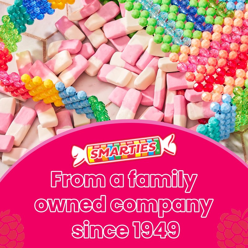 Smarties Squashies Foam Marshmallows Gummy Candies - Raspberry & Cream