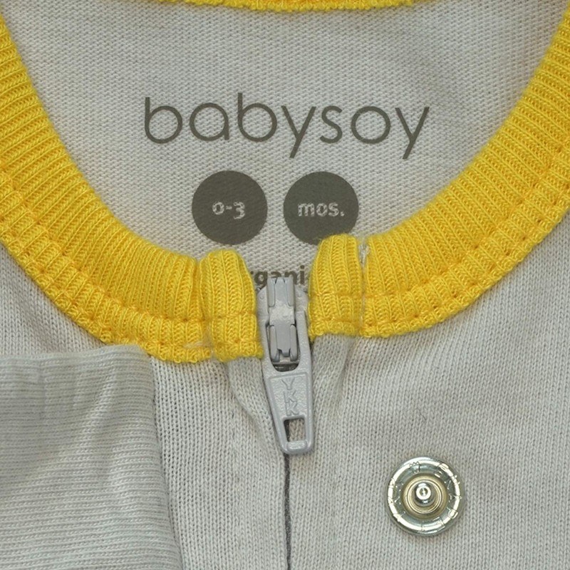 Babysoy - Pijama con cremallera para bebé (0 – 18