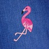 Flamingo Bird Pink Iron-on or Sew On Patch Iron-On Patch