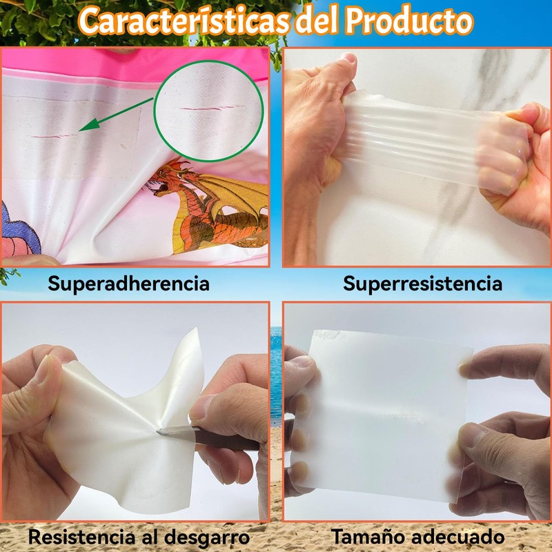 HBKUUY 10 Piezas Patch De Reparación De La Piscina Autoadhesivo,