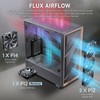 Antec Flux Wood, 5 x PWM Fans Included, High-Airflow Front