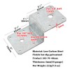6 PCS Deck Joist Tie,Steel Z Bracket Tie Plate Fit