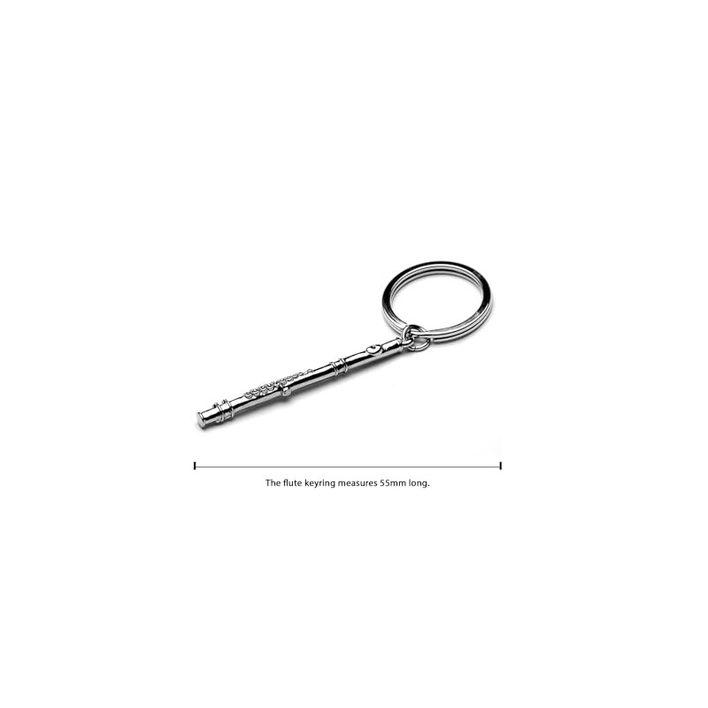 Flute Keyring With Gift Pouch