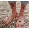 EROSPA® Temporary Tattoo Sheet - Skull / Skull with Snake