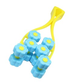 SinLoon Face Massager, Facial Massage, Flower Type Massage Roller for V Face Pull Tight Firming, Beauty Tool (Blue)