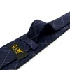 [S&W SHLAX&WING] Men's Suit Checkered Tie Set Dark Blue White
