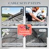 MAXKOSKO Gutter Heater for Roof Snow Melting, Self Regulating Heating