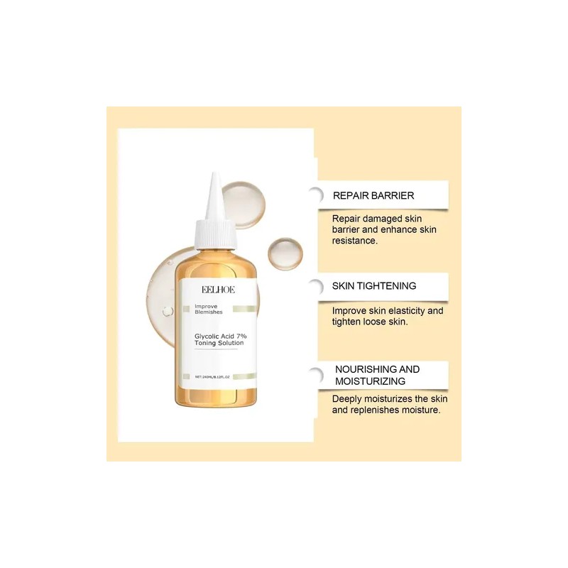 Tónico Facial Eelhoe Ácido Glicólico 7% Control Grasa 240ml Todo