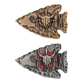 WEBEEDY 2 Style Western Belt Buckles Vintage Longhorn Bull and Fish Shaped Belt Buckle Classic Country Cowboy Stainless Steel Novelty Belt Buckles Novelty Belt Accessories Gift for Men Women