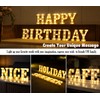 DyingSwan Led Light Up Letters, 26 Alphabet Marquee Letter Lights,