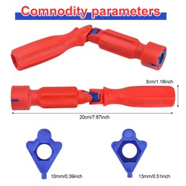 Dokeno Universal Toilet Seat Installation Key, 20 cm Toilet Seat Repair Key Toilet Seat Key Plastic Toilet Mounting Key Toilet Lid Key (Red)