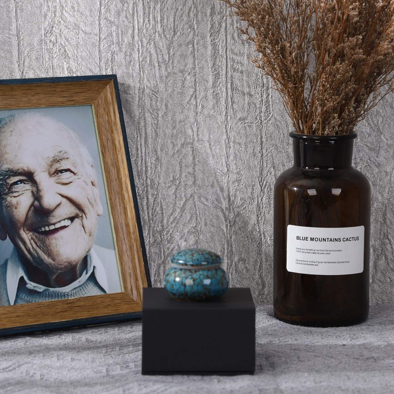 Youdear Memorials Small Urn for Human Ashes - 5cm Handmade