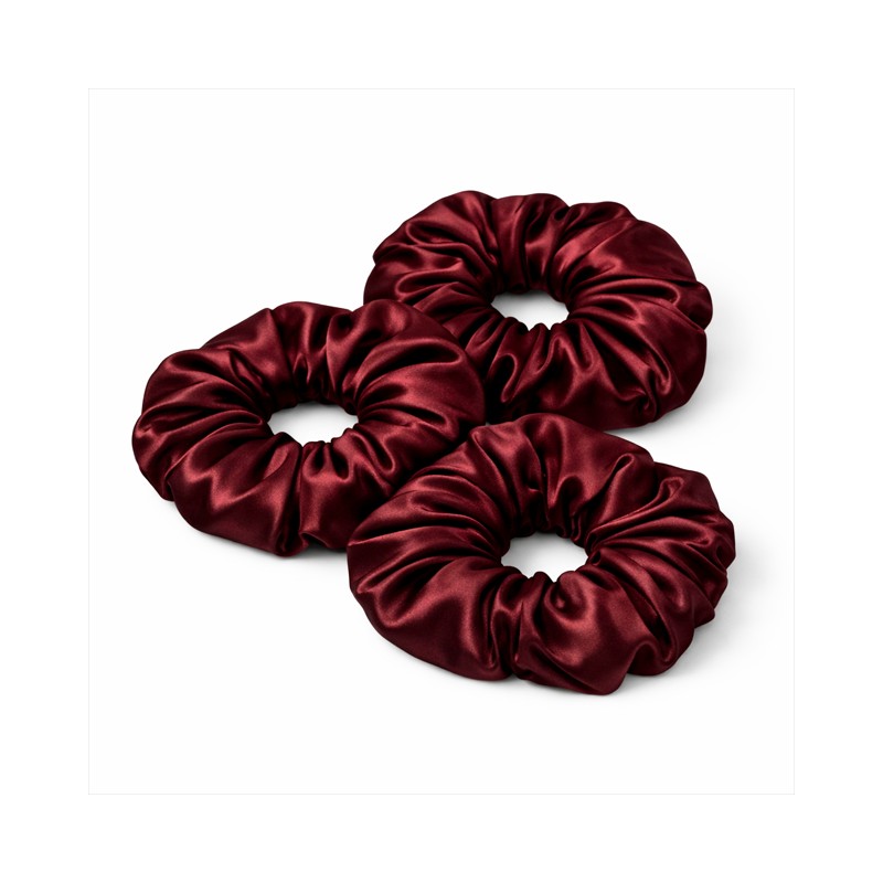 Casa Della Silk Grande Mulberry Silk Scrunchies x3 – Large