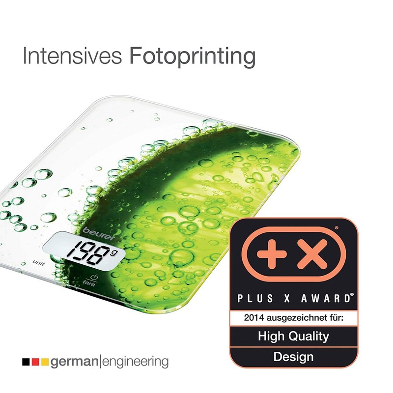 Beurer KS 19 slate kitchen scale, glass