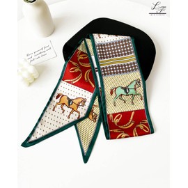 Hioyiwse Head Scarf Hair Neck Scarves For Women Purse Bag Scarfs For Handbags Silky Long Thin Satin Headscarf Fashion Lightweight 59 * 5.9inch B28