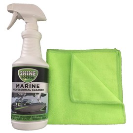 Shine Doctor Marine Boat Cleaner 32 oz. with 16" x 16" Microfiber Towel