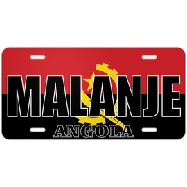 Malanje Angola Flag Metal License Plates | Countries and Cities Pride car tag Collection