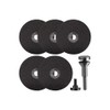 6pcs/Set Cut Off Wheel with 1/4 Stem Mounting Mandrel for