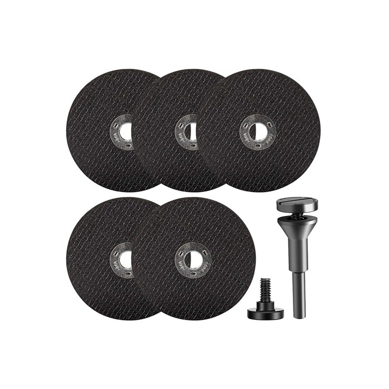 6pcs/Set Cut Off Wheel with 1/4 Stem Mounting Mandrel for