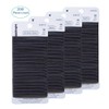 minihope Women's Hair Elastic Thick Tie, Black, 200 Count (Pack