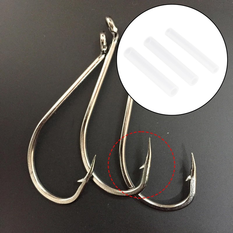 Briny River 300pcs Fish Hook Covers Barb Protectors 1mm 1.5mm