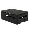 WEIYIXING Raspberry Pi 5 Case, Black ABS Case with Active