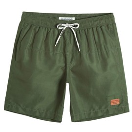 MaaMgic Men’s Swimming Shorts, Boys Swim Shorts, Sports Shorts, Quick-Drying Sports Swimming Shorts with Mesh in Many Colours, Sizes XS–2XL - Green, size: s