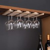 fdjamy Wine glass holder-a wooden wine glass rack and goblet