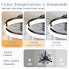 JOFIOS Ceiling Fans with Lights,19.7" Flush Mount Ceiling Fan with