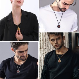 PROSTEEL Stainless Steel Knights Templar Necklace Crusader Medieval spiritual Necklace Masonic Gifts for Men