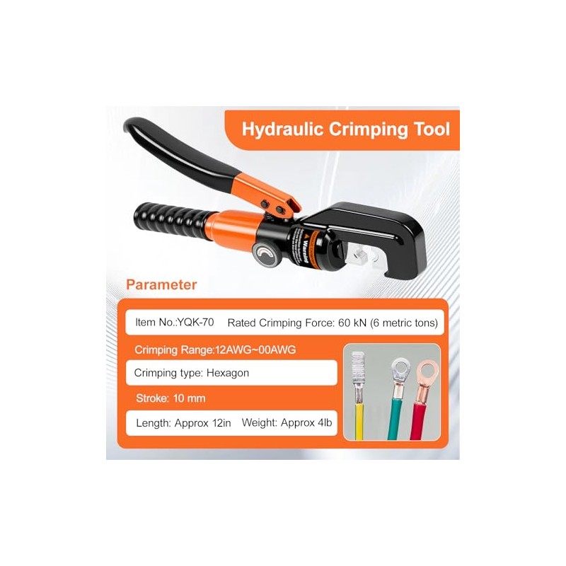 Hydraulic Crimping Tool Kit, Hydraulic Crimping Tool Battery Cable Crimper