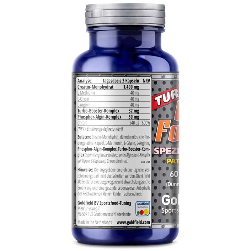 Goldfield Crea Force XL | Creatine Capsules High Dose |