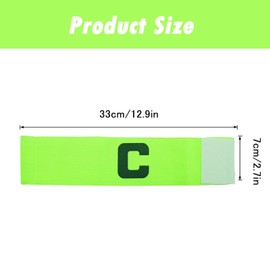 TZMFHD Captains Armband, Kids Captain Armband Football, Elastic Sports Arm Band, Adjustable Junior Captains Armband Adult for Soccer, Hockey, Rugby Competition (Fluorescent Green)