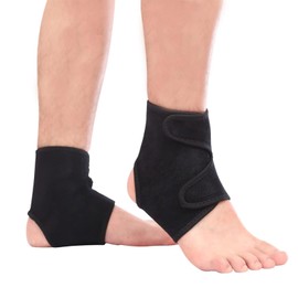 2 PCS Ankle Brace Foot Sleeve with Compression Wrap, Ankle Brace For Arch, Ankle Support, Football, Basketball, Volleyball, Running, For Sprained Foot, Tendonitis, Plantar Fasciitis (L)