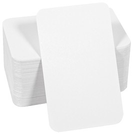 Pack of 200 Blank Cards, 9 x 5.2 cm, Blank Playing Cards, Blank Cards for DIY, School, Office, Vocabulary Learning