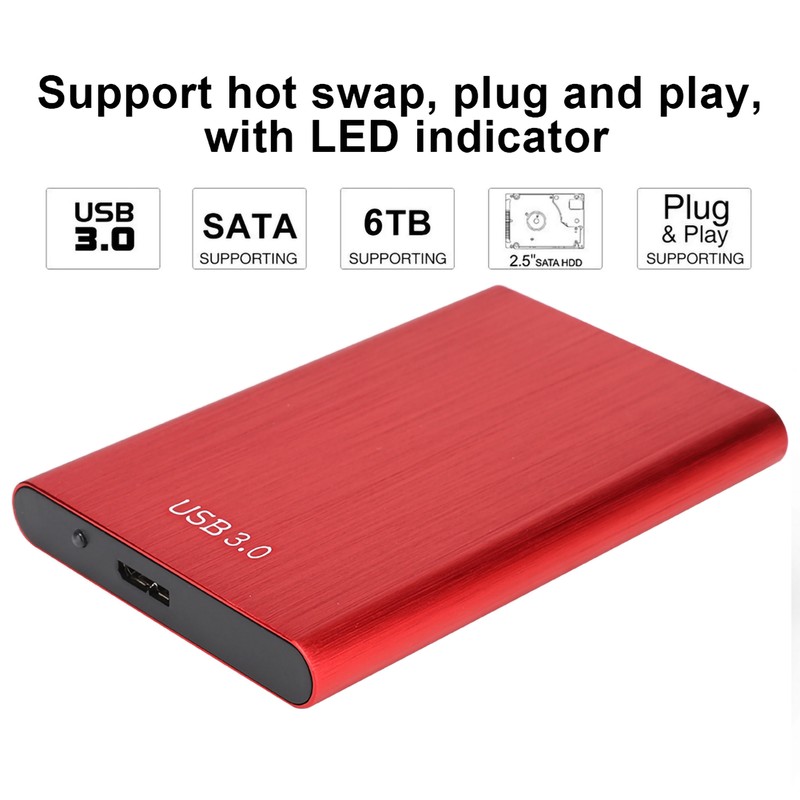 2.5-Inch SATA USB 3.0 Laptop 7-9.5MM Hard Drive SSD Enclosure