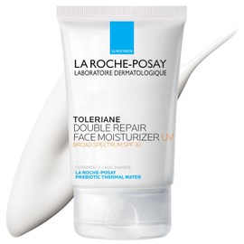 Toleriane - Hidratante UV SPF de doble reparación para cara, hidratante facial diario con protector solar SPF 30