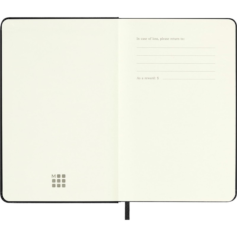 Moleskine Weekly Planner, Vertical Weekly Planner 12 Months 2025, Hard