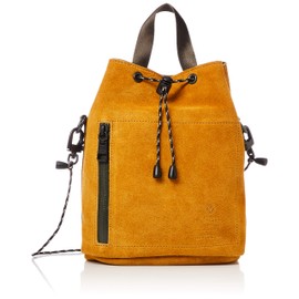 ASSOB WATER PROOF SUEDE DRAW STRING BAG Men's Drawstring Bag, mustard
