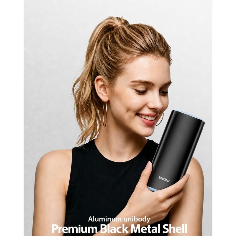 Vaydeer Metal 7 Day Pill Organiser, AM PM, Black