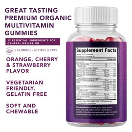 Complete Multivitamin Gummies for Adults – All-in-One Blend of Vitamin A B C D E Zinc and Biotin - Adult Vitamin Gummy for Energy and Immunity – 90 Delicious Gluten Free and Veggie Gummies