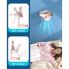 AICase Stand Fan,Folding Portable Telescopic Floor/USB Desk Fan with 10800mAh