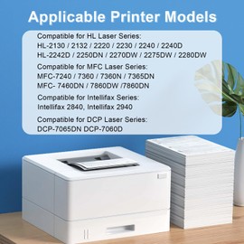 KCMYTONER 10 Pack Compatible Toner Cartridge Replacement for Brother TN450 TN-450 TN420 High Yield Black to use with MFC-7860dw MFC-7360n HL-2280dw HL-2270dw HL-2240 DCP-7065dn Intellifax 2840 Printer