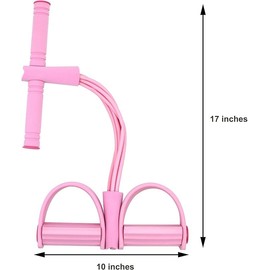 Multifunction Tension Rope, 6-Tube Elastic Yoga Pedal Puller Resistance Band, Natural Latex Tension Rope Fitness Equipment, for Arm/Abdomen/Waist/Leg Stretching Slimming Training ﻿ (Blue)