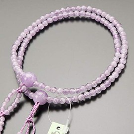 念珠ドットコム 日蓮宗 数珠 女性用 8寸 藤雲石 梵天房 京念珠 念誦 法華 108玉 二連 紫雲石 ラベンダーアメジスト 葬儀 法事 二連 二輪 102660019 数珠袋プレゼント！