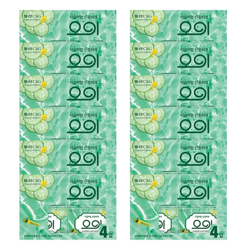 Clio 크리오 동산C&G 오이비누 90g 4입 X12개(1box) Crio Toson C&G