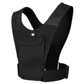 Running Vest Chest Phone Holder Reflective Workout Gear Elastic Adjustable Breathable Lightweight Running Waistband