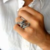 81stgeneration Wrap Ring .925 Sterling Silver Detailed Octopus Squid for